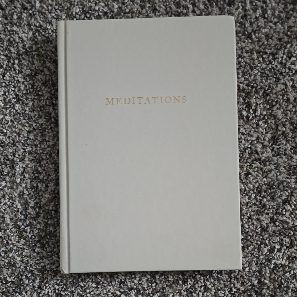 Meditations Hardcover Journal - Ivory with Gold Foil